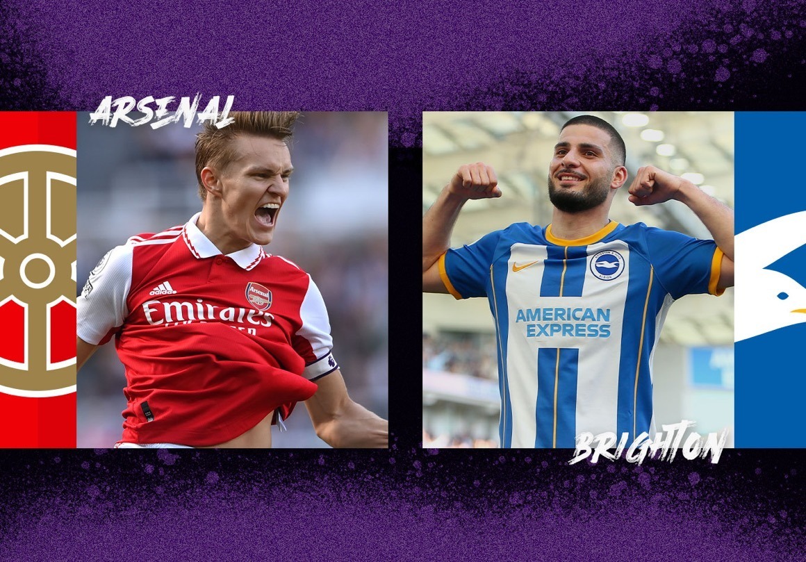 Arsenal vs Brighton 22h30 ngày 14/5 vòng 36 Premier League